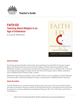 FAITH ED Teaching About Religion in an Age of Intolerance by Linda K