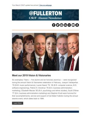 CSUF Alumni Association Newsletter