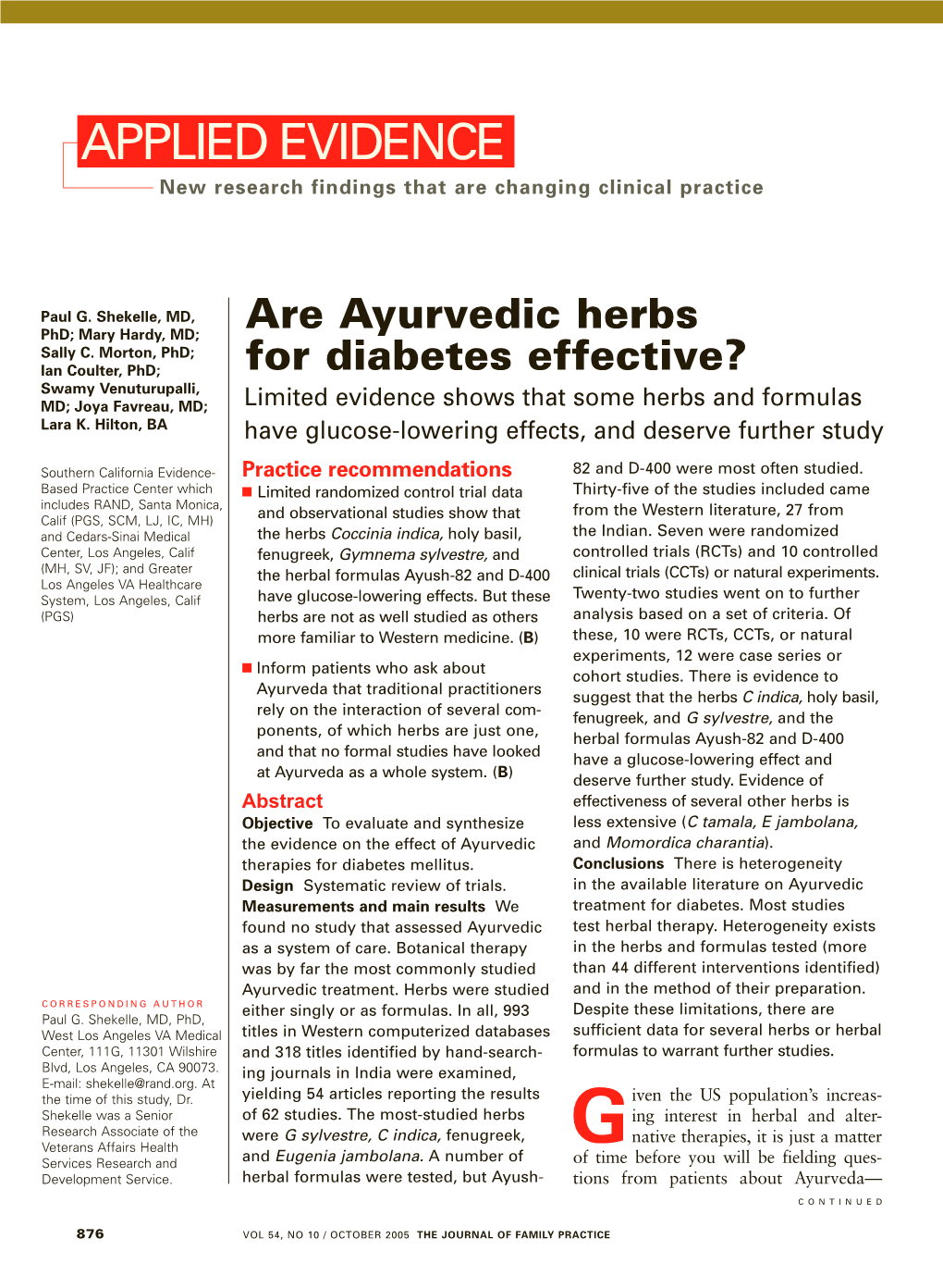 Are Ayurvedic Herbs for Diabetes Effective? ▲