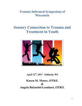 Sensory Connection to Trauma and Treatment in Youth