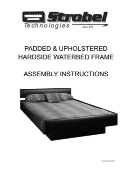 Padded & Upholstered Hardside Waterbed Frame
