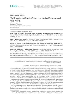 Cuba, the United States, and the World