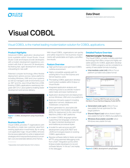 Visual COBOL Data Sheet