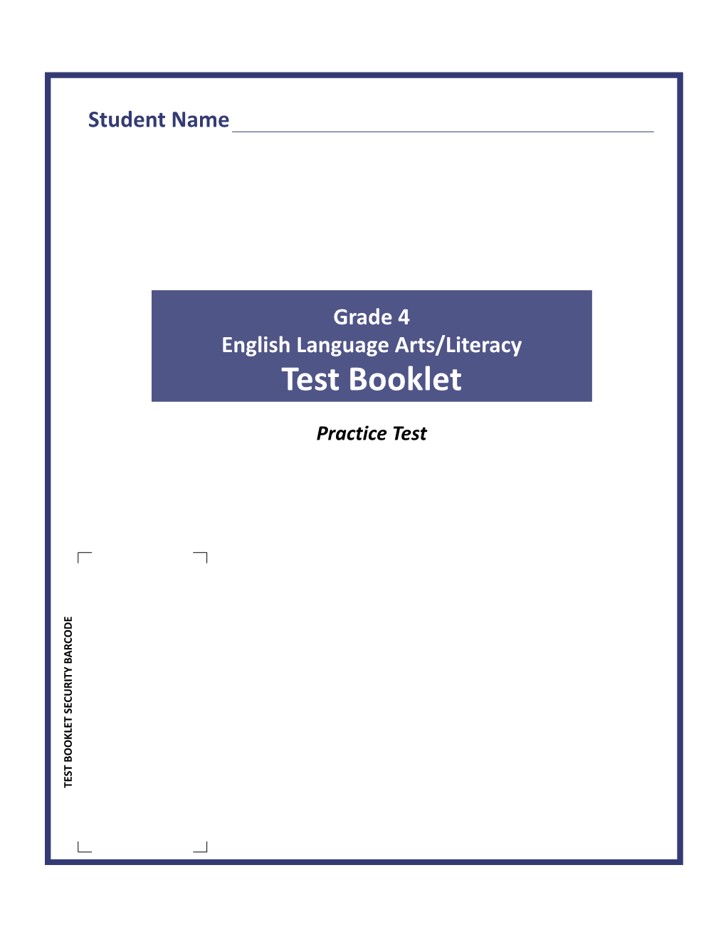 Paper-Based Practice Test Booklet