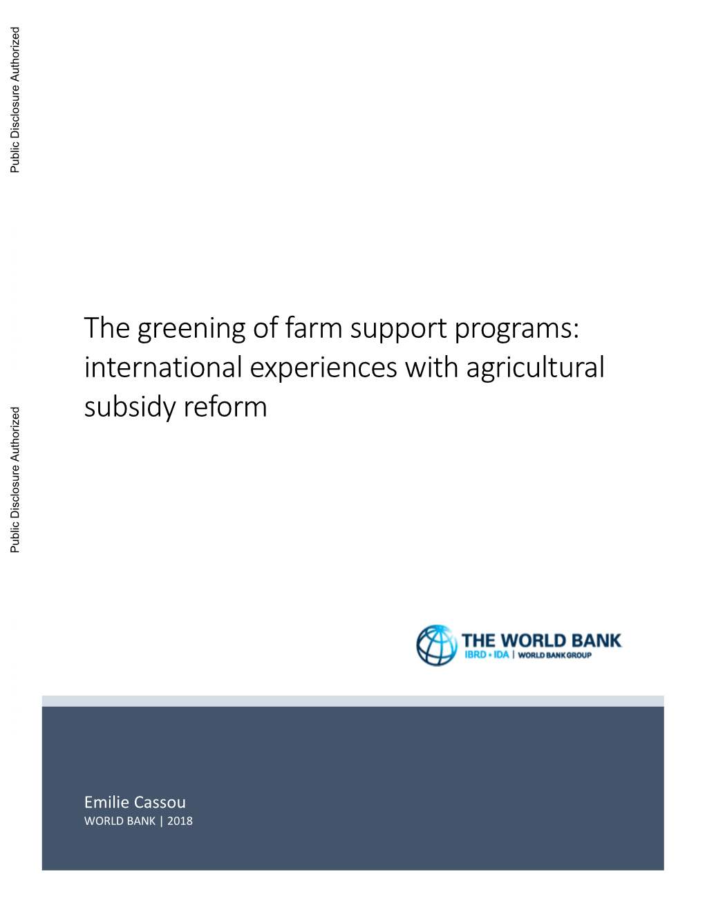 World Bank Document