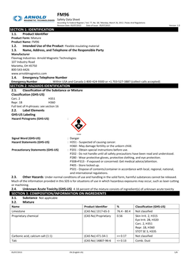 Hazards Identification Section 3