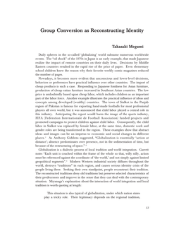 Group Conversion As Reconstructing Identity