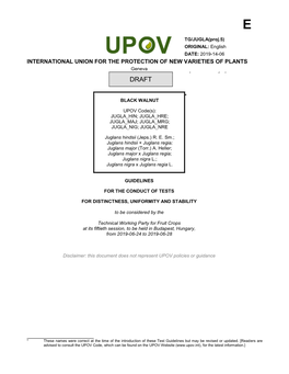 International Union for the Protection of New Varieties of Plants