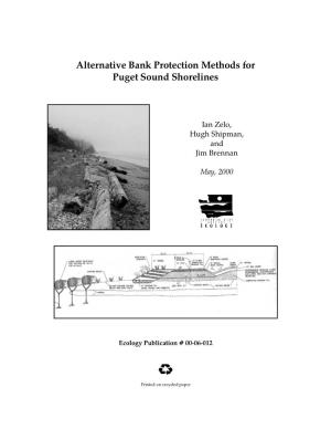 Alternative Bank Protection Methods for Puget Sound Shorelines