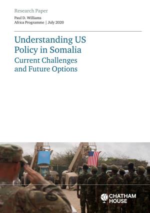 Understanding US Policy in Somalia Current Challenges and Future Options Contents