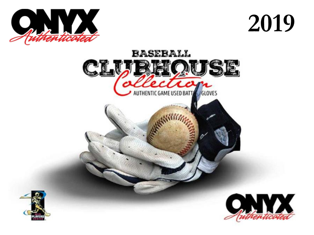 2019 Onyx Clubhouse Collection Game Used Batting