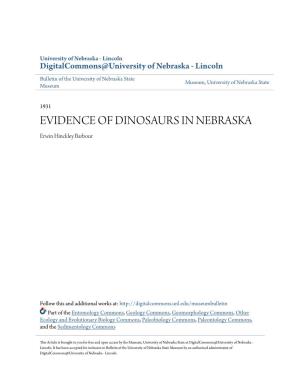 EVIDENCE of DINOSAURS in NEBRASKA Erwin Hinckley Barbour