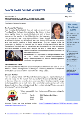 May 2018 from the EDUCATIONAL SCHOOL LEADER