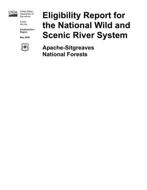 Eligibility Report for the National Wild and Scenic River System