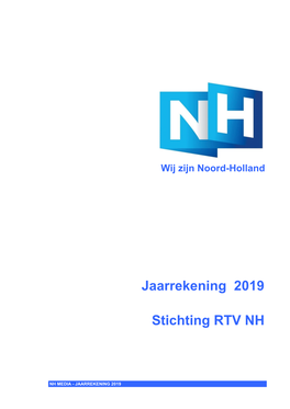 Jaarrekening 2019 Stichting RTV NH
