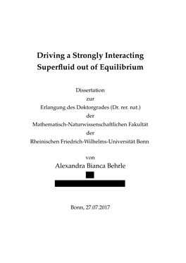 Driving a Strongly Interacting Superfluid out of Equilibrium