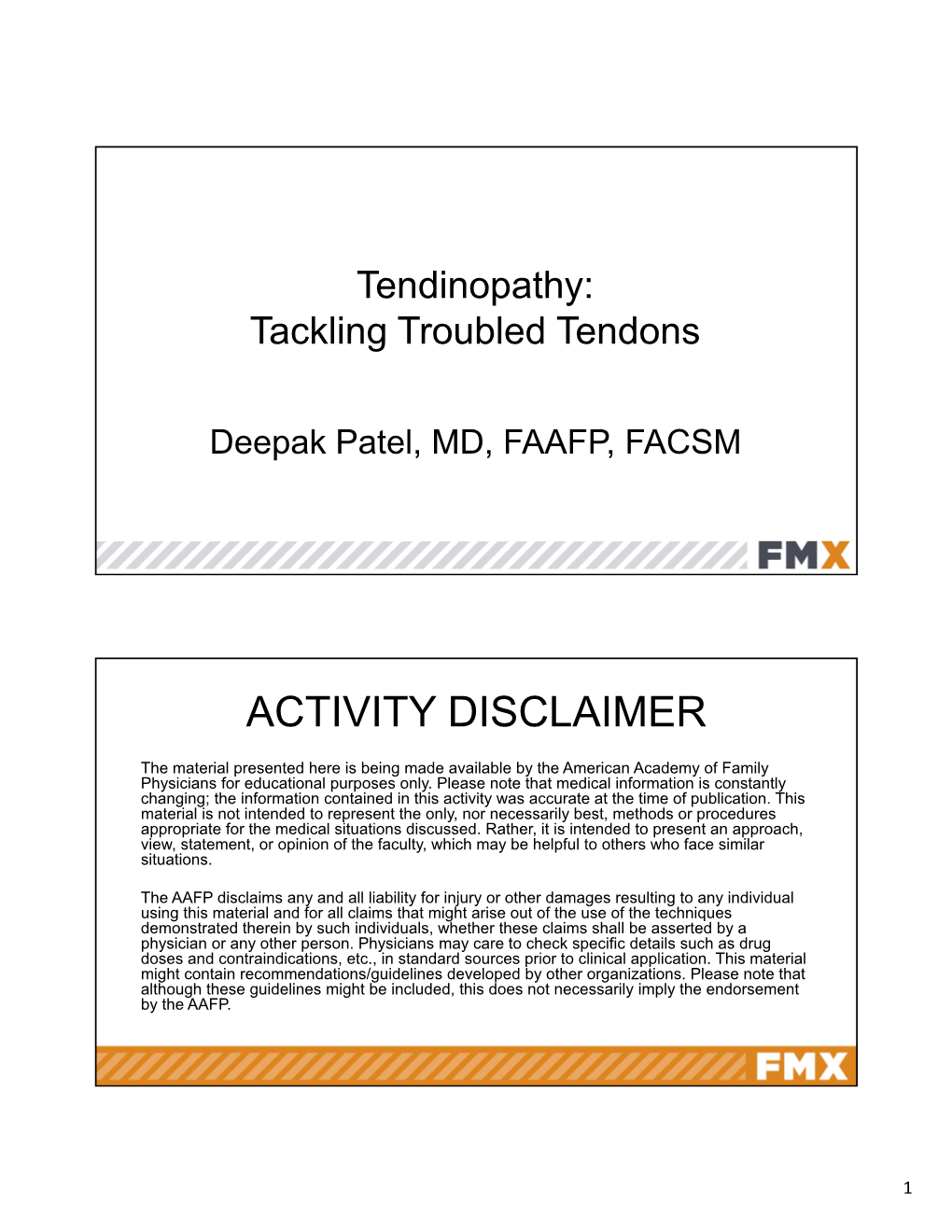 Tendinopathy: Tackling Troubled Tendons - DocsLib