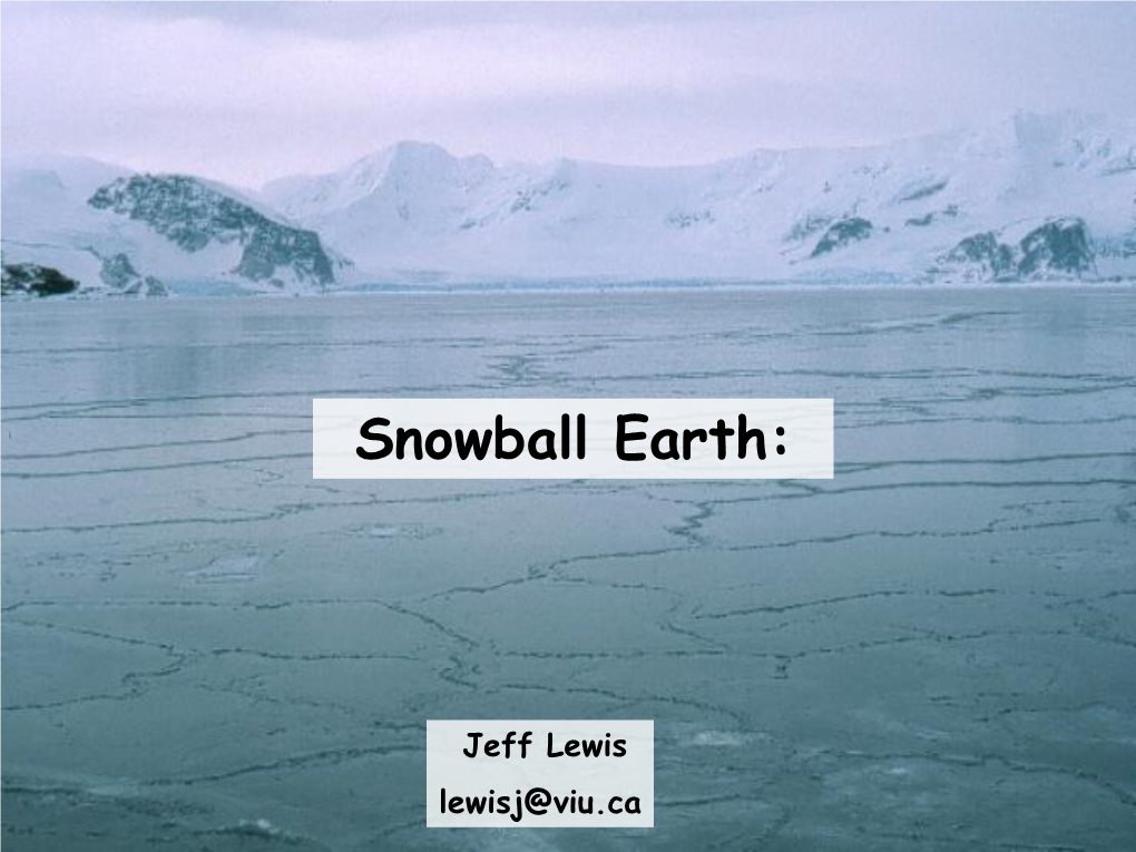 Snowball Earth