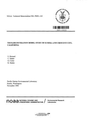 NOAA Technical Memorandum ERL PMEL-I03 TSUNAMI INUNDATION
