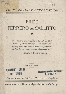 FREE FERRERO and SALLITTO •