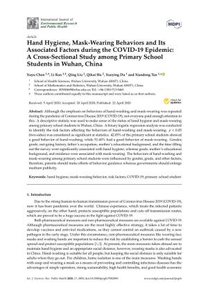 Hand Hygiene, Mask-Wearing Behaviors and Its Associated Factors During the COVID-19 Epidemic: a Cross-Sectional Study Among Primary School Students in Wuhan, China