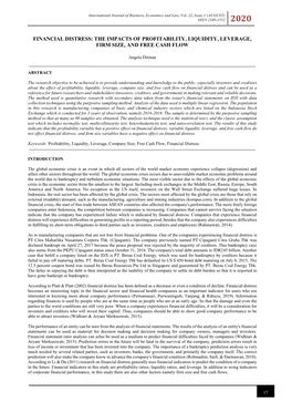 The Impacts of Profitability, Liquidity, Leverage, Firm Size, and Free Cash Flow