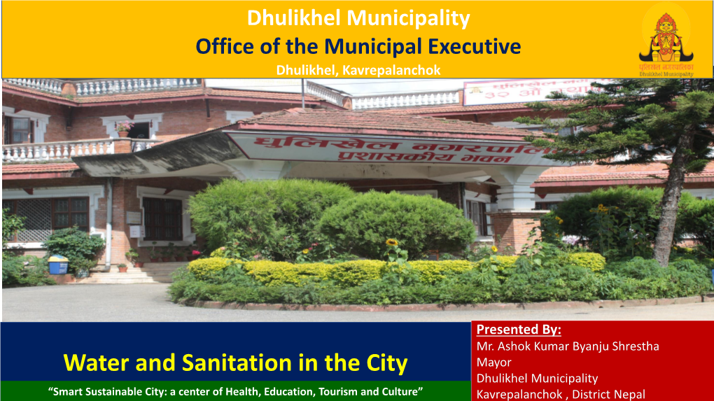 Water and Sanitation in the City