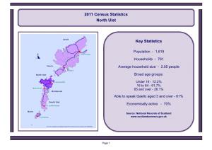 2011 Census Statistics North Uist Key Statistics