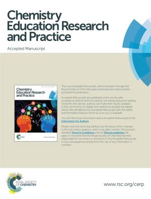 Chemistry Education Research and Practice Accepted Manuscript