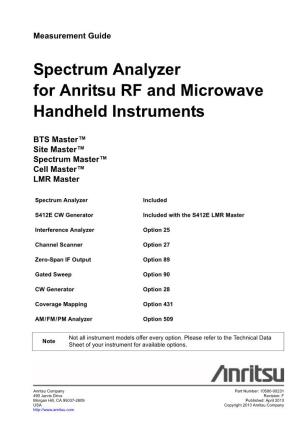 Spectrum Analyzer Measurement Guide