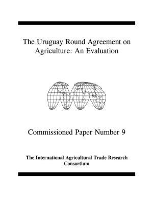The Uruguay Round Agreement on Agriculture: an Evaluation