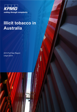 Illicit Tobacco in Australia