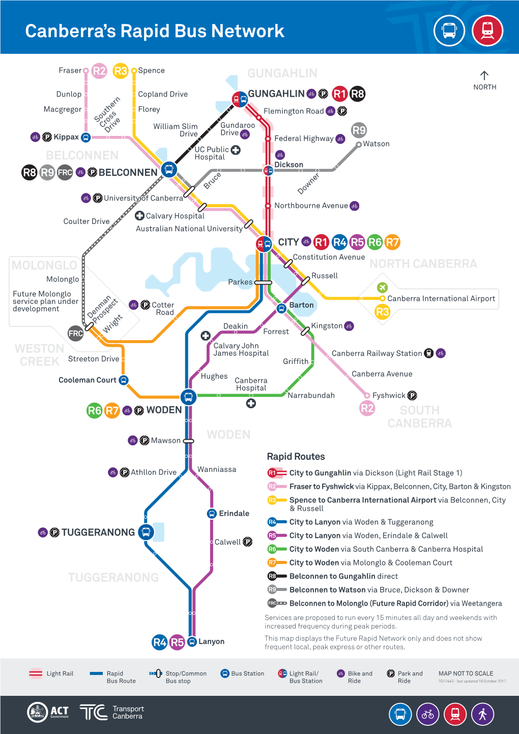 Canberra's Rapid Bus Network