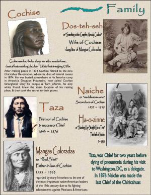 After Making Peace in 1872 Cochise Retired to the New Chiricahua Reservation, Where He Died of Natural Causes in 1874