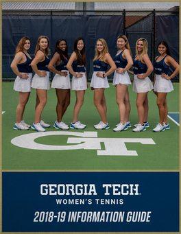 2015 Georgia Tech Women's Tennis Media Almanac
