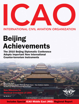 Beijing Achievements the 2010 Beijing Diplomatic Conference Adopts Important New International Counter-Terrorism Instruments