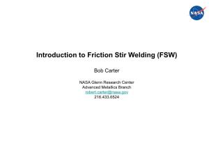 Introduction to Friction Stir Welding (FSW)