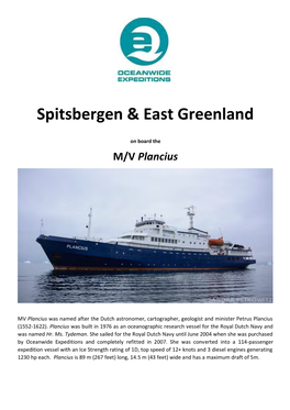 Spitsbergen & East Greenland