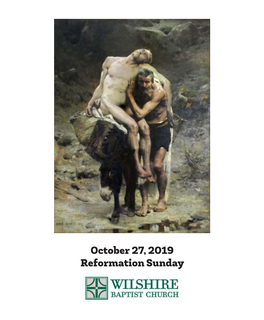 October 27, 2019 Morning Worship Folder
