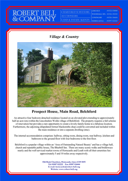 Village & Country Prospect House, Main Road, Belchford