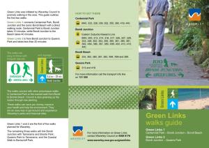 Green Links Was Initiated by Waverley Council to HOW to GET THERE Promote Walking in the Area