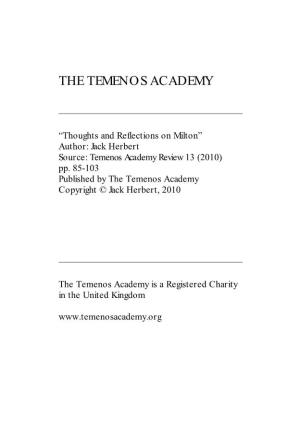 The Temenos Academy