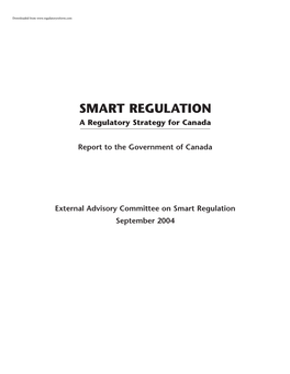 Canada Smart Regulat