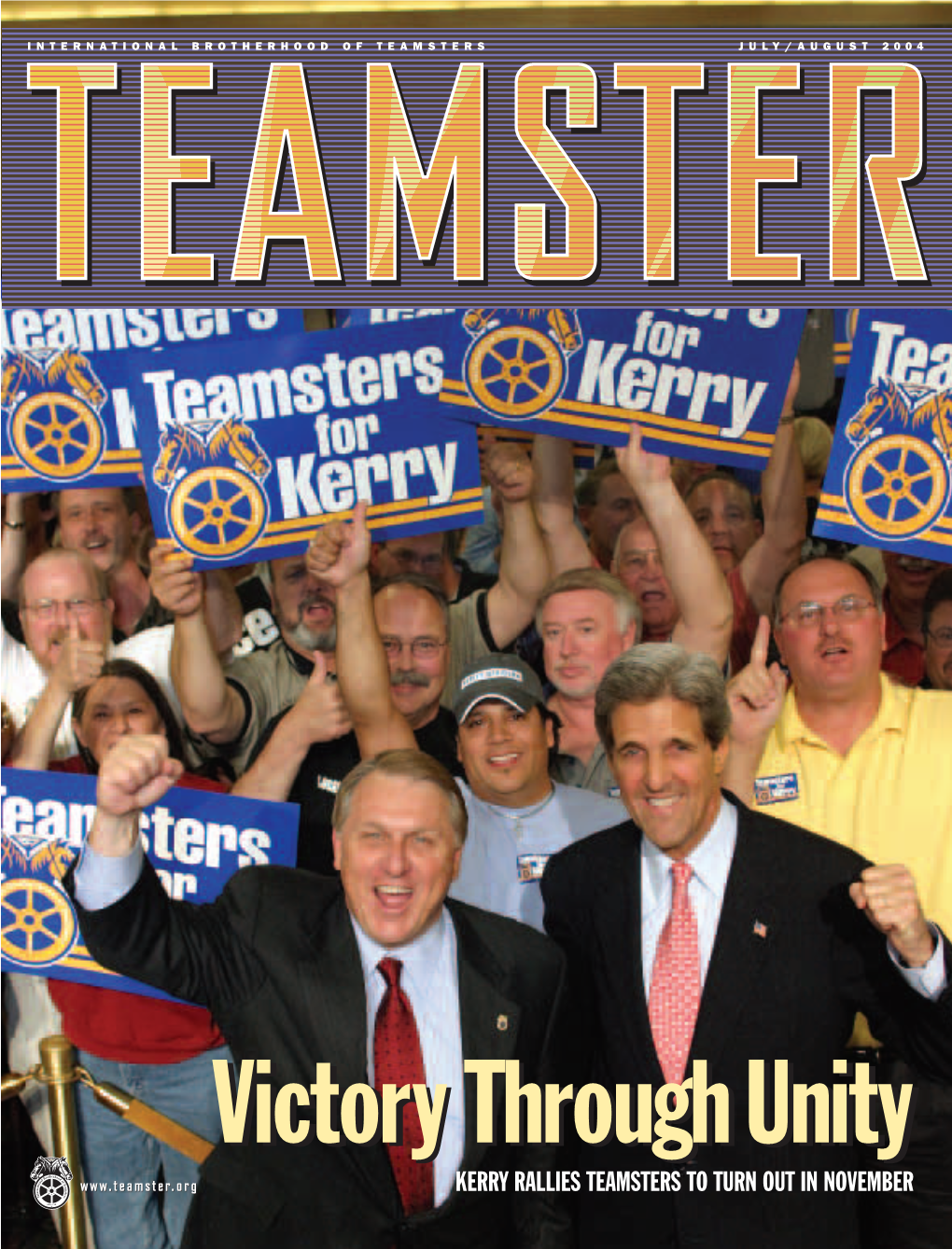 Kerry Rallies Teamsters to Turn out in November