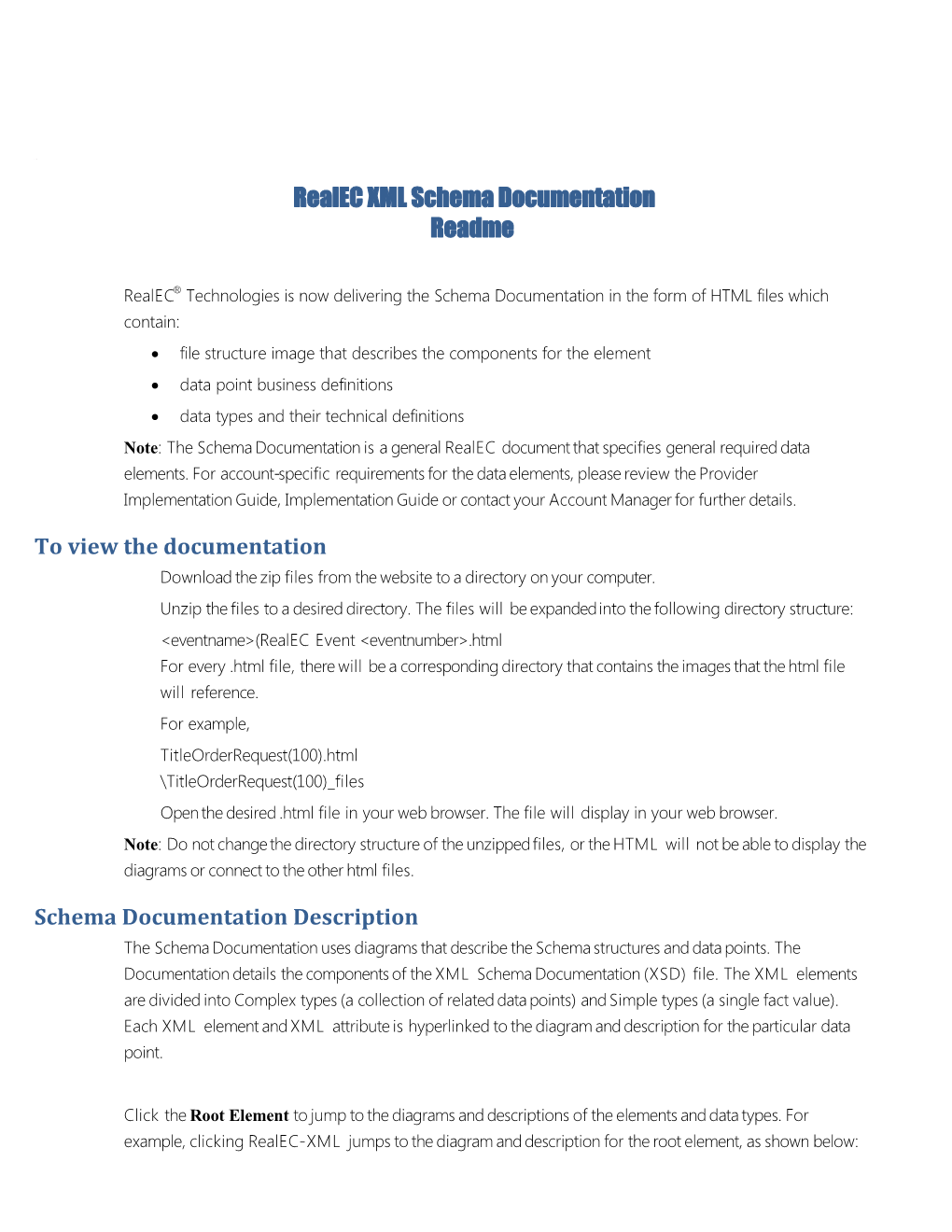 File Structure Image That Describes the Components for the Element