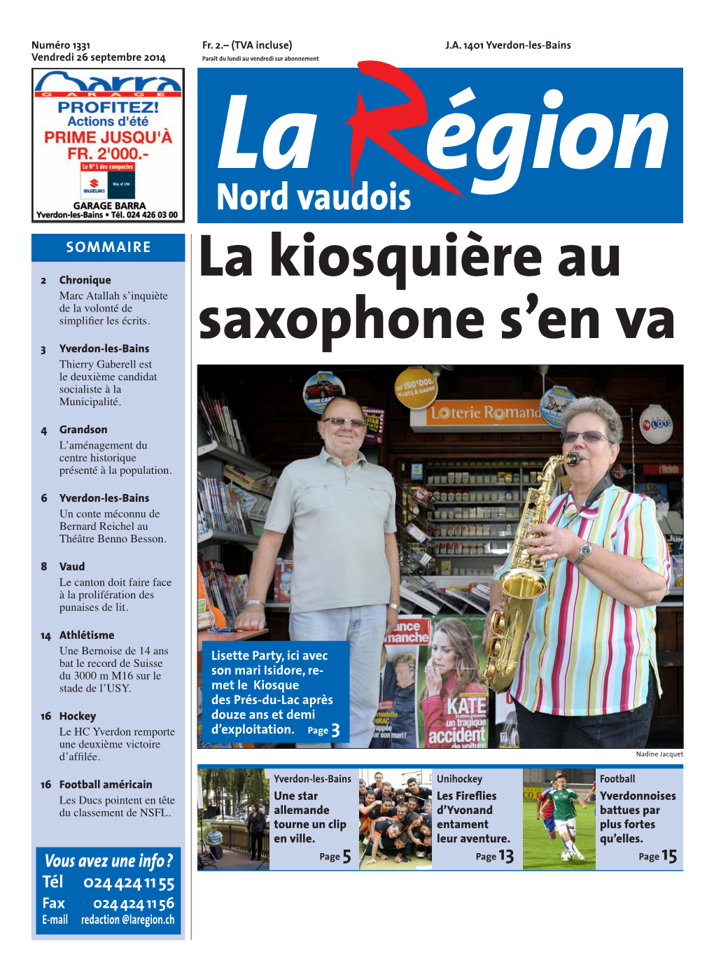 La Kiosquière Au Saxophone S'en Va