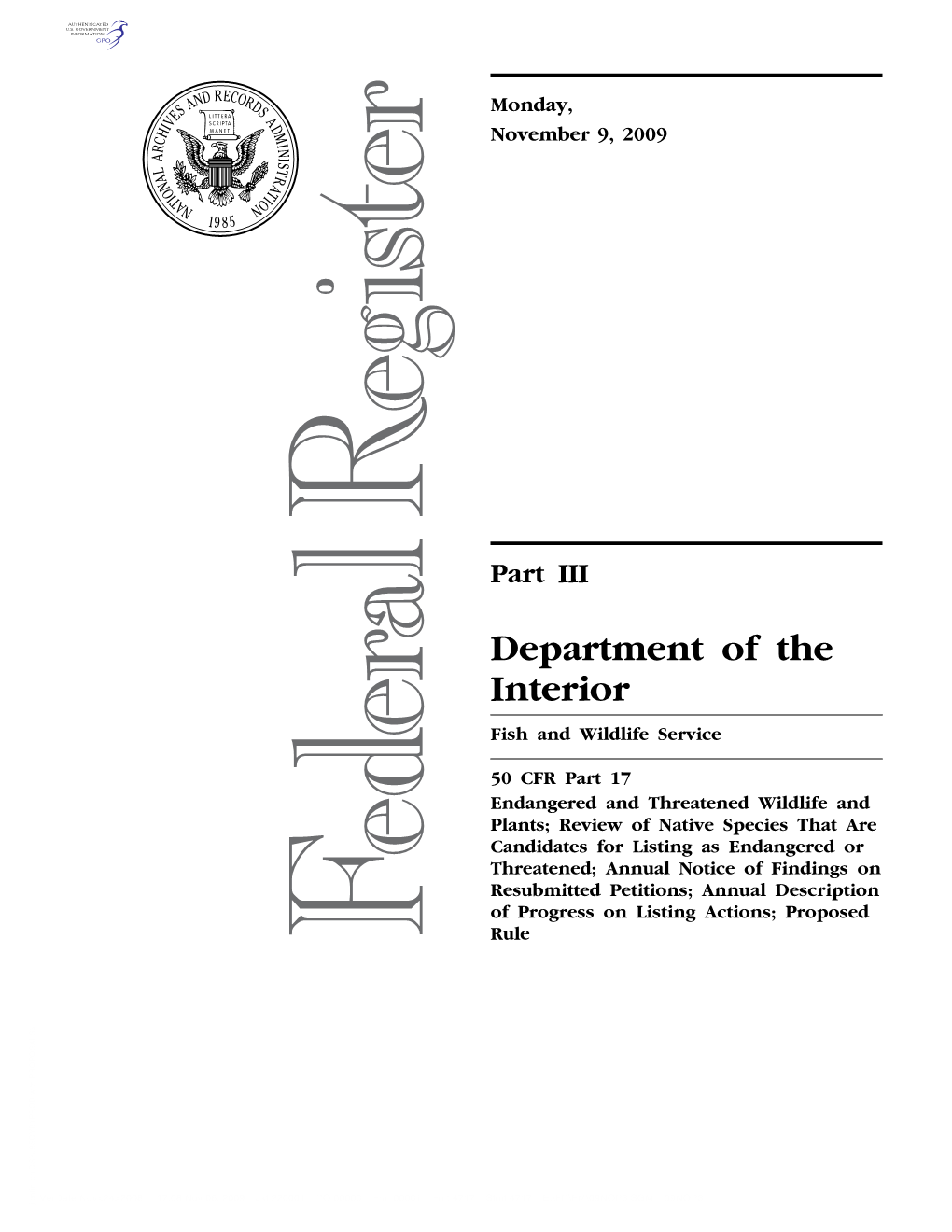 Critical Habitat Designations