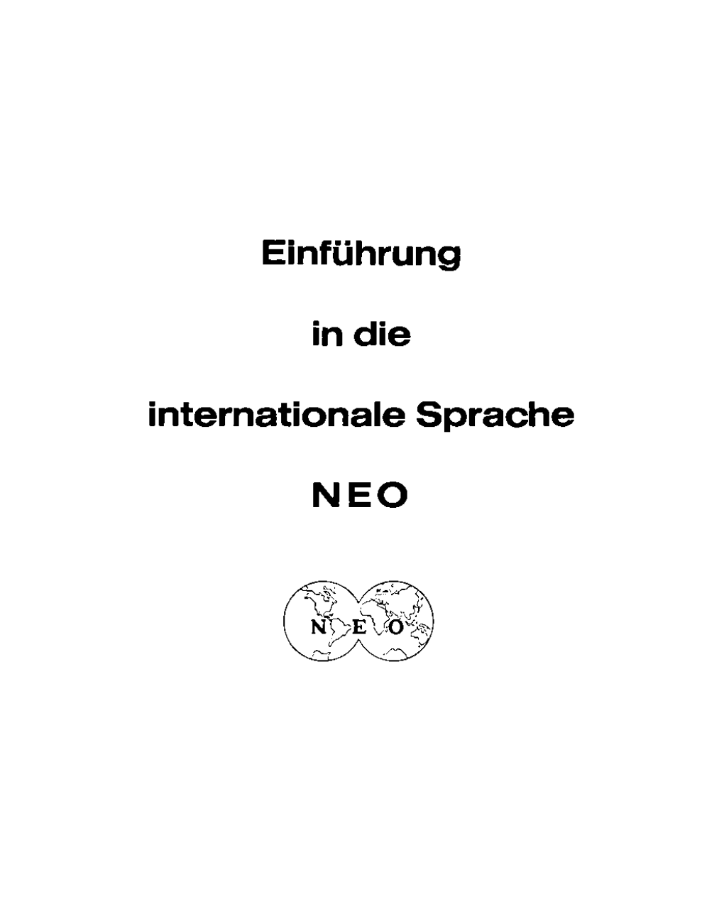 Einführung in Die Internationale Sprache