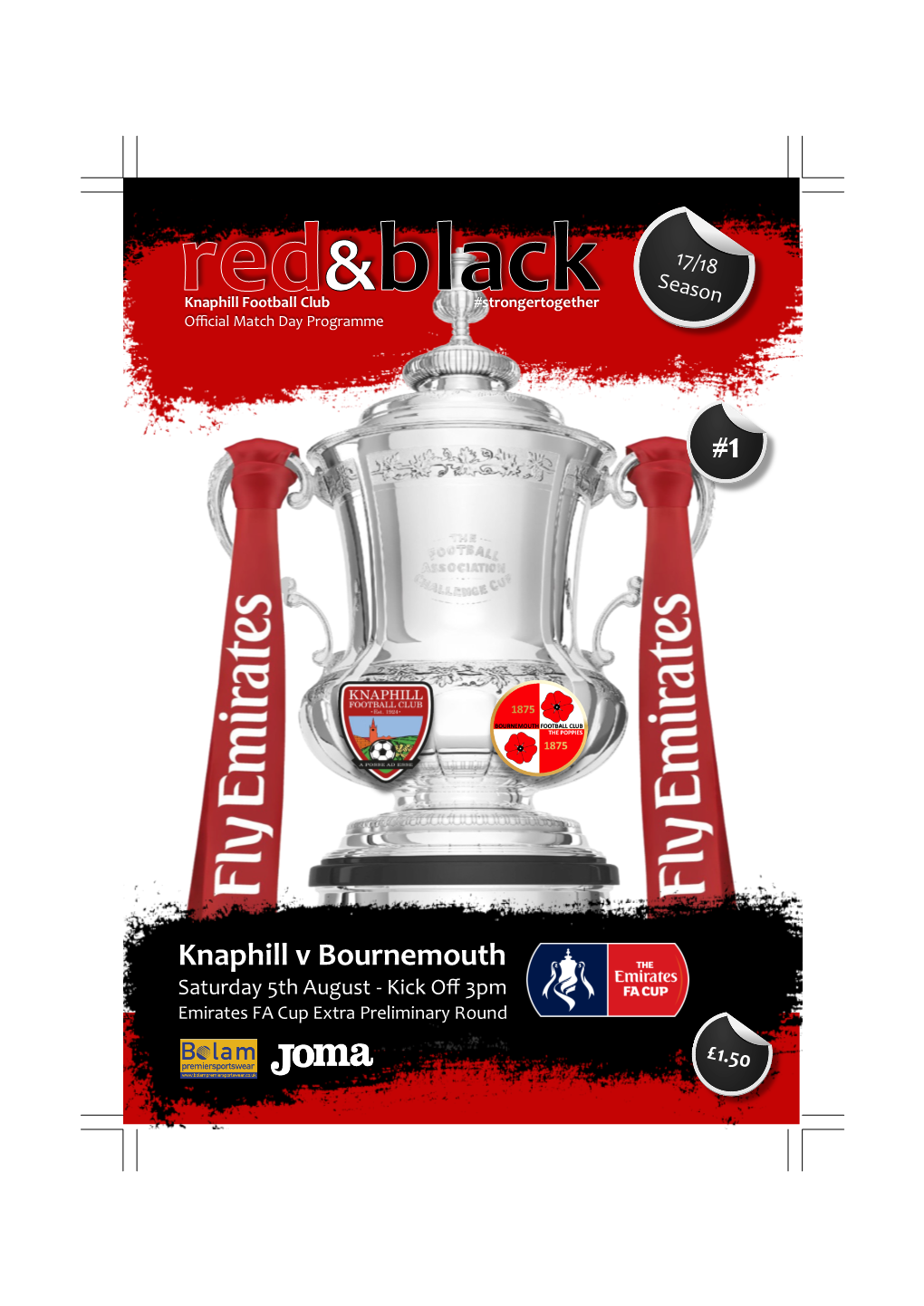 Knaphill V Bournemouth Saturday 5Th August - Kick Off 3Pm Emirates FA Cup Extra Preliminary Round