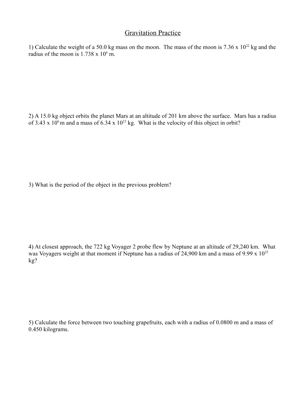 3) What Is the Period of the Object in the Previous Problem?